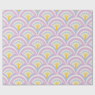 Pastell-Muster mit Muschelform Geschenkpapier