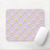 Pastell-Muster mit Muschelform Mousepad (Mit Mouse)