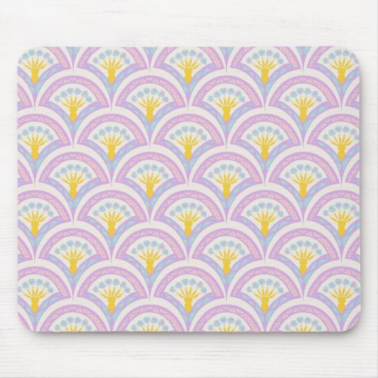 Pastell-Muster mit Muschelform Mousepad (Vorne)