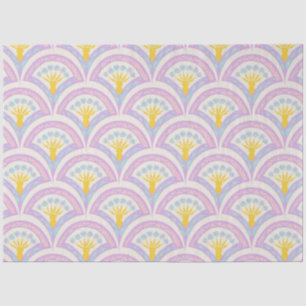 Pastell-Muster mit Muschelform Seidenpapier