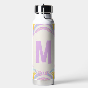 Pastell-Muster mit Muschelform Trinkflasche
