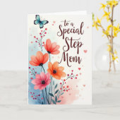 Pastell-Muttertags-Herzen-Karte Karte (Gelbe Blume)