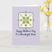Pastell-Muttertags-Themenkarte Karte (Gelbe Blume)