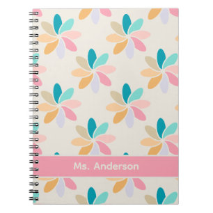 Pastell-Noten und Ideen Pinwheel-Tagebuch Notizblock