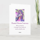 Pastell Ocean Fantasy - leere Karte (Rückseite)