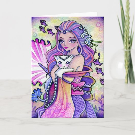 Pastell Ocean Fantasy - leere Karte (Vorderseite)