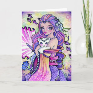 Pastell Ocean Fantasy - leere Karte