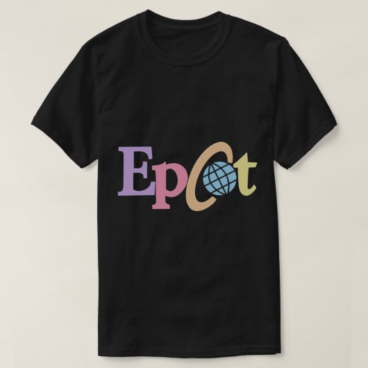 Pastell old Epcot Logo Aufkleber T-Shirt (Design vorne)