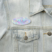 Pastell-Opal-Edelstein Namensschild (Beispiel)