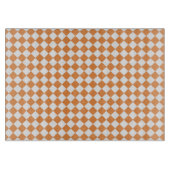 Pastell Orange Diamond Karton-Karton-Muster Schneidebrett (Vorderseite)