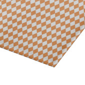 Pastell Orange Diamond Karton-Karton-Muster Schneidebrett (Ecke)