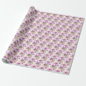 Pastell-Orchideen Geschenkpapier (Ungerollt)