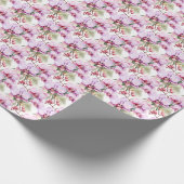 Pastell-Orchideen Geschenkpapier (Ecke)