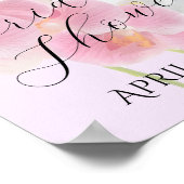 Pastell-Orchideen-Plakat Poster (Ecke)