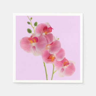 Pastell-Orchideen-Serviette Serviette
