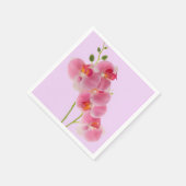 Pastell-Orchideen-Serviette Serviette (Ecke)