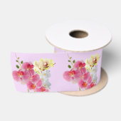 Pastell-Orchideenband Satinband (Spule)