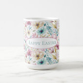 Pastell-Oster-Blumenkunst mit Frühlingsblüten  Kaffeetasse (Mittel)