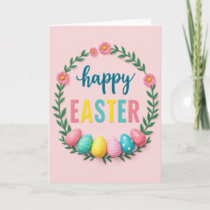 Pastell-Oster-Glitter-Textur-Karte Karte