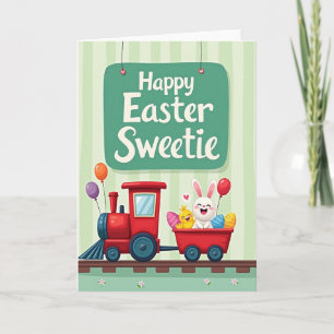 Pastell-Ovale Frühlingskarte Karte