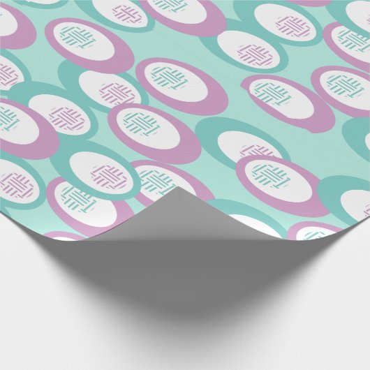 Pastell Ovals Geschenkpapier (Ecke)