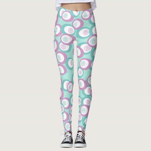 Pastell Ovals Leggings (Vorderseite)