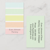 Pastell Paint-Beispielkarte Visitenkarte (Vorne/Hinten)
