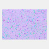 Pastell Paint Spritzer Künstlerisch Wrapping Paper Geschenkpapier Set (Vorderseite)