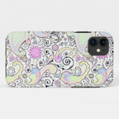 Pastell-Paisley Case-Mate iPhone Hülle (Rückseite (Horizontal))