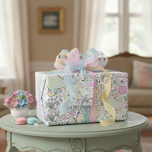 Pastell-Paisley-Geschenkpapier Geschenkpapier