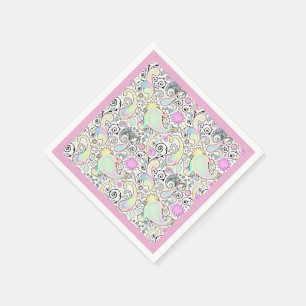 Pastell-Paisley Serviette