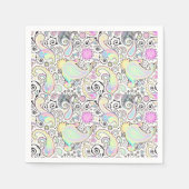 Pastell-Paisley Serviette (Vorderseite)
