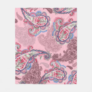 Pastell-Paisley, traditionelles ethnisches nahtlos Fleecedecke