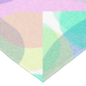 Pastell Pale Turquoise Abstrakt Art Circles Tischdecke (Schrägansicht)