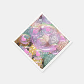 Pastell-Papier-Servietten Serviette (Ecke)