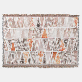 Pastell Pastell Terracotta Tribal Dreiecke Decke