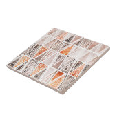 Pastell Pastell Terracotta Tribal Dreiecke Fliese (Seite)