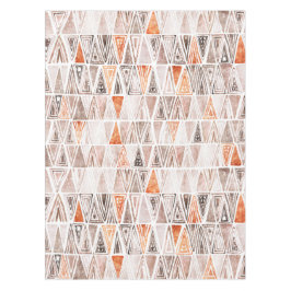 Pastell Pastell Terracotta Tribal Dreiecke Tischdecke