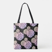 Pastell Petals Blume Muster Tote Bag Tasche (Rückseite)