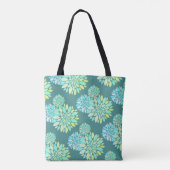 Pastell Petals Blume Muster Tote Bag Tasche (Rückseite)