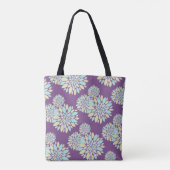Pastell Petals Blume Muster Tote Bag Tasche (Rückseite)