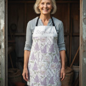 Pastell-Pfingstrose-Lavendel-Flieder Schürze