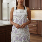 Pastell-Pfingstrosen-Lavendel-Flieder Schürze