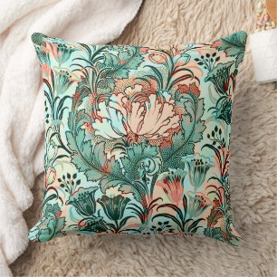 Pastell-Pfingstrosen-Tulpen-Krokus-William-Morris- Kissen