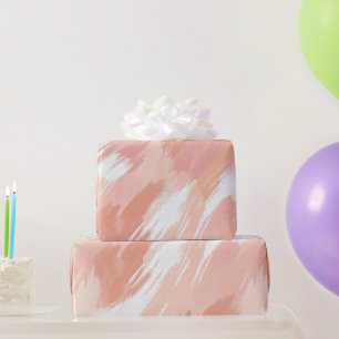Pastell-Pfirsich-Rosa-Sanfte-Mischung Abstrakte St Geschenkpapier