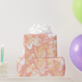 Pastell-Pfirsich-Rosa-Sanfte-Mischung Abstrakte St Geschenkpapier