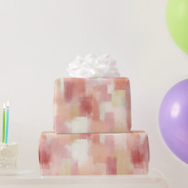 Pastell-Pfirsich-Rosa-Sanfte-Mischung Abstrakte St Geschenkpapier