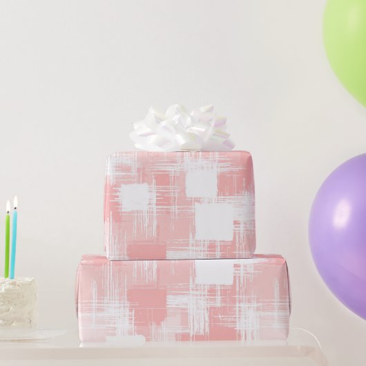 Pastell-Pfirsich-Rosa-Soft-Blend-Abstraktes Muster Geschenkpapier (Partygeschenke)