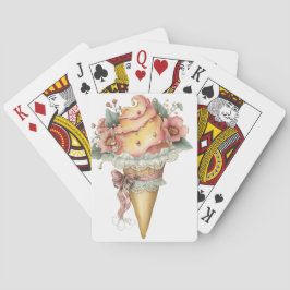PASTELL-PFIRSICH- & ROSA-SOMMEREIS SPIELKARTEN