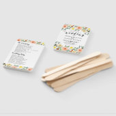 Pastell-pfirsichfarbene Blume Grenze Fächer (Non-assembled)